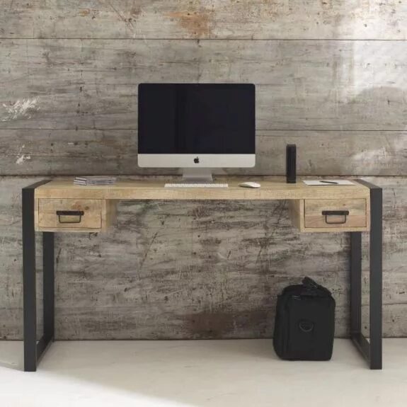 Рабочий стол в стиле лофт Harbour Indian Reclaimed Wood Computer Desk Furniture computer desk, Reclaimed w