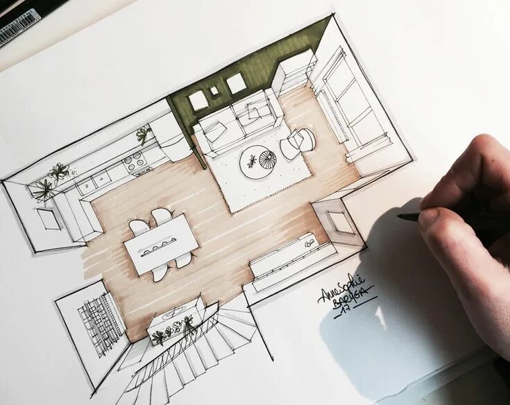 Работа дизайн дома проекты Transformation de 30m2 pour une pièce à vivre Intérieur dessin d'architecture, C