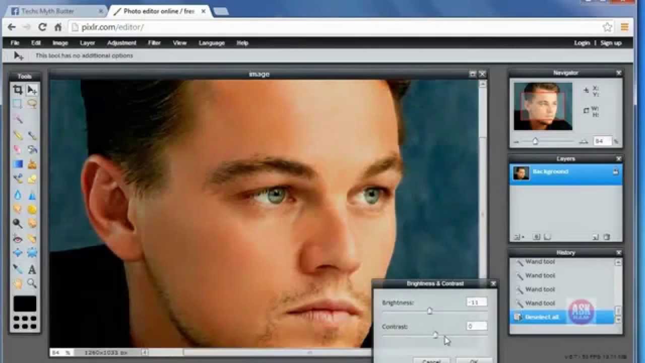 Работа с фото онлайн бесплатно на русском How to Use Online Photoshop For Free - AskRam - YouTube