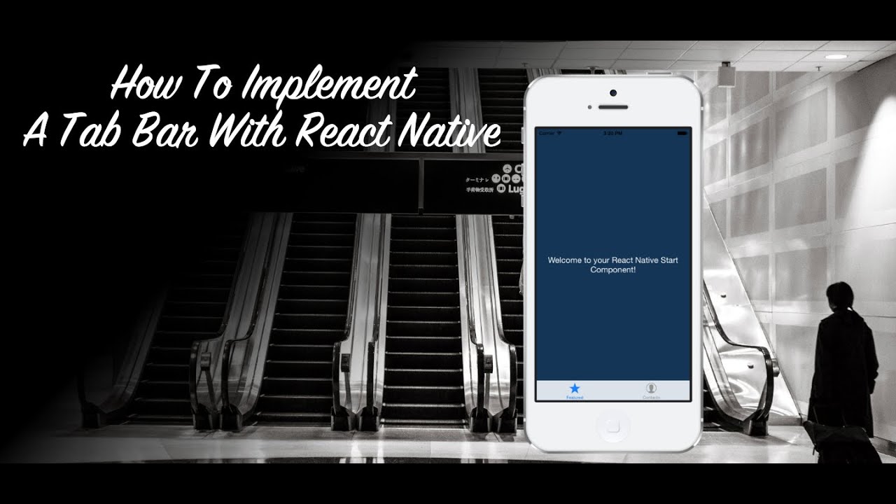 Работать будем фото How To Implement A Tab Bar With React Native - YouTube