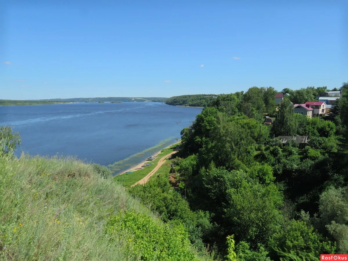 Работки нижегородская область фото Фото: Волга в районе пос.Работки. Фотограф Станислав Кукушкин. Пейзаж. Фотосайт 