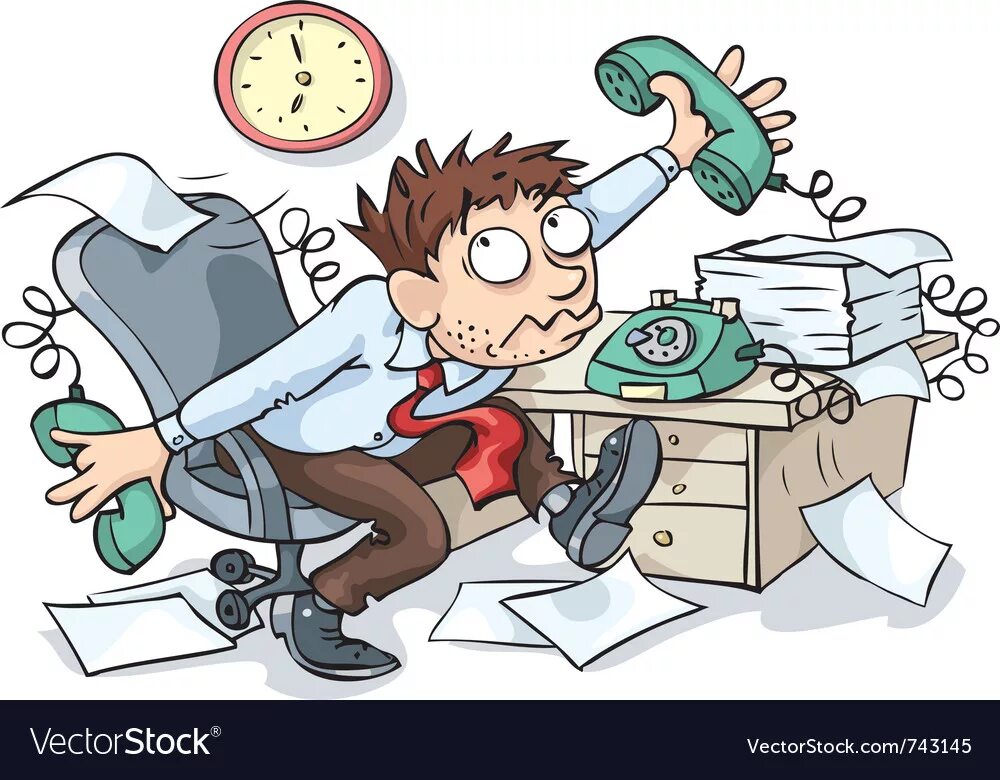 Работник дня прикольные картинки Office worker Royalty Free Vector Image - VectorStock