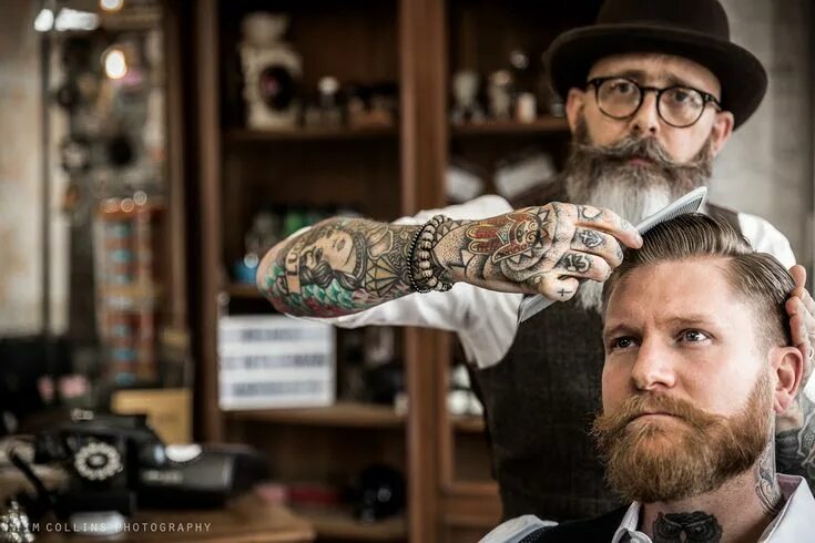 Работы барбера фото Gentleman & Rogues Club Barbershop on Behance Barber shop, Barber shop pictures,