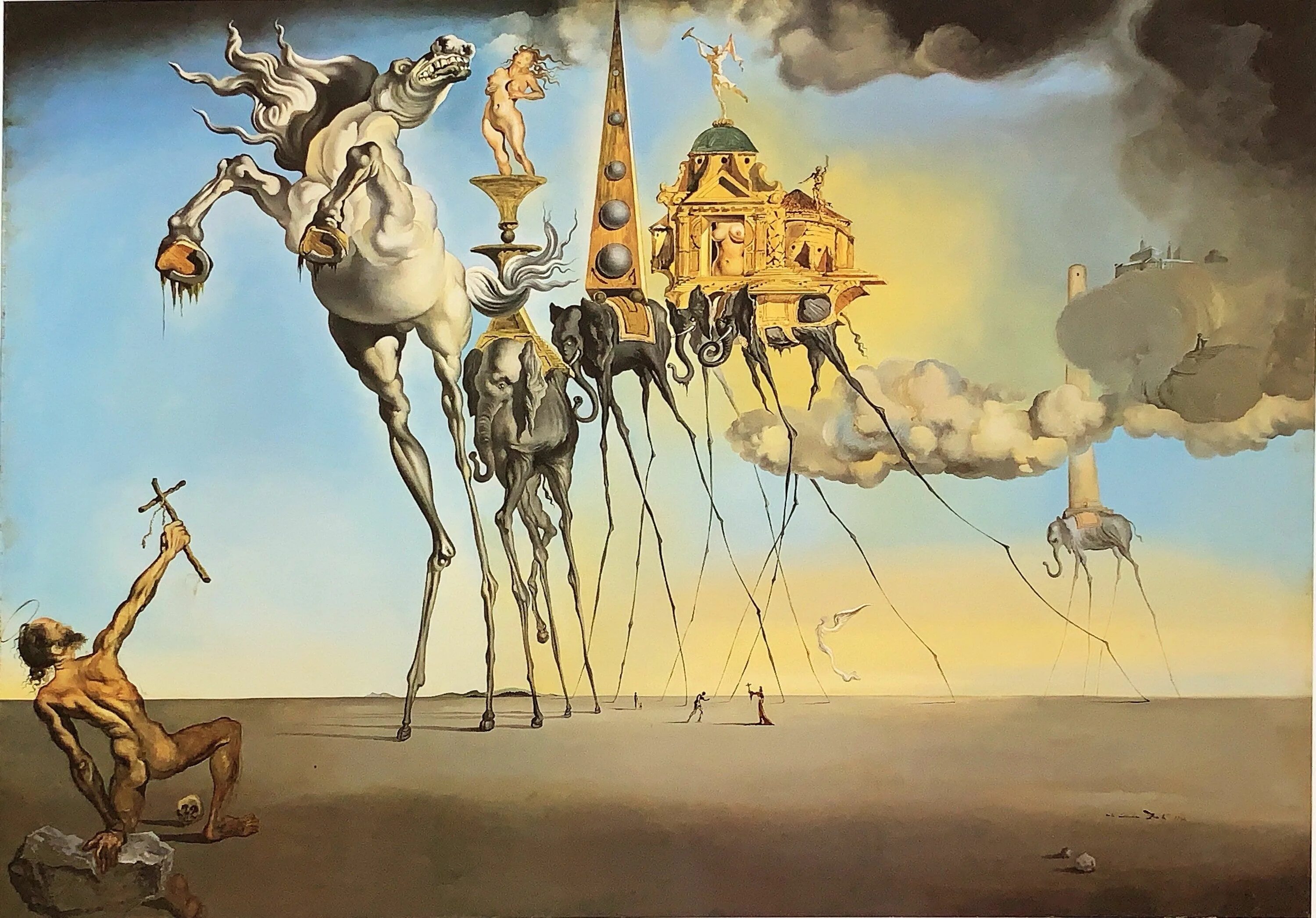 Работы дали фото с названиями 1990 Salvador Dali RETRO POSTER RARE the Temptation of - Etsy Salvador dali pain