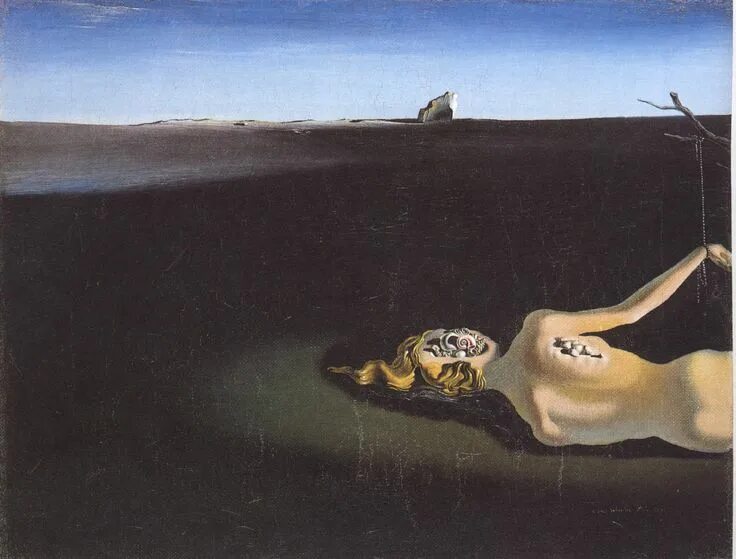 Работы дали фото с названиями Woman Sleeping in a Landscape - Salvador Dali Salvador dali, Salvador dali art, 