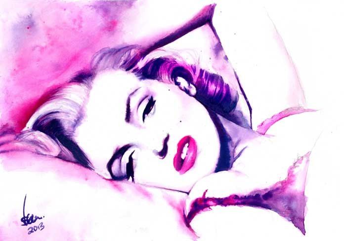 Работы фото нарисованные ★ MM ★ artwork / fanart ★ #Marilyn #Monroe #Marilyn_Monroe #Old_Hollywood #Art_W