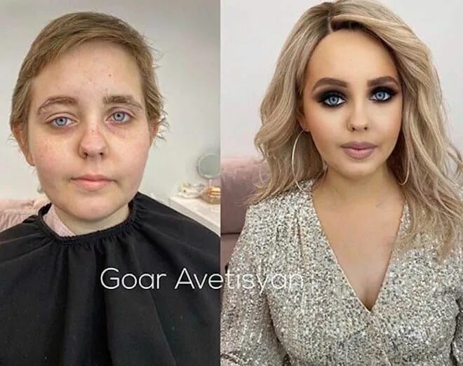 Работы гоар аветисян фото до и после Stunning Makeup Transformations by Goar Avetisyan