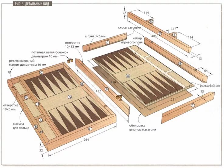Работы из дерева фото чертежи Игра нарды своими руками с размерами и чертежами Самодельные настольные игры, Из