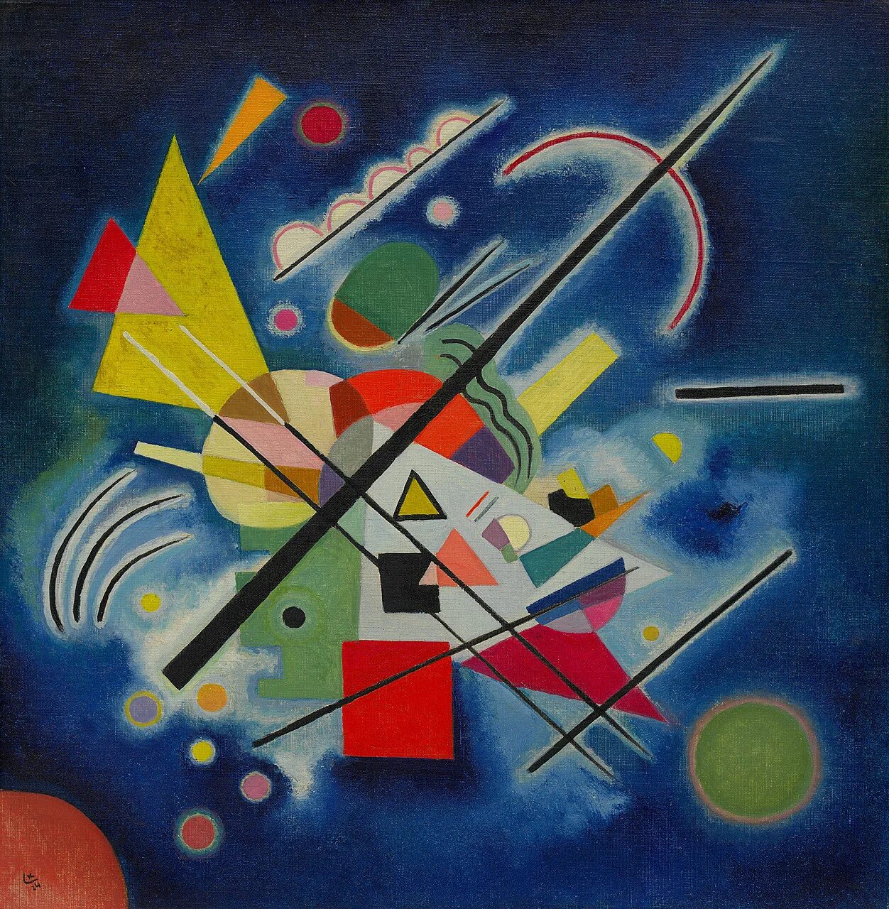 Работы кандинского фото Vasily Kandinsky Blue Painting The Guggenheim Museums and Foundation