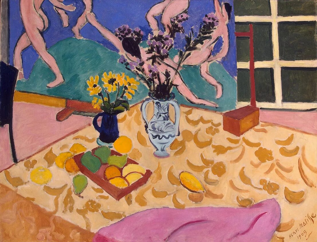 Работы матисса фото File:Henri Matisse, 1909, Still Life with Dance, oil on canvas, 89.5 x 117.5 cm,