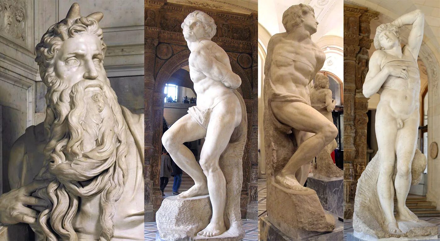 Работы микеланджело буонарроти с названиями фото Michelangelo - sculture statue per Giulio II