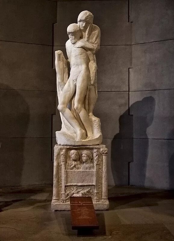 Работы микеланджело фото Michelangelo: Pietà Rondanini (1564) - Art & Design Photos - FranciscoDiazPhotob