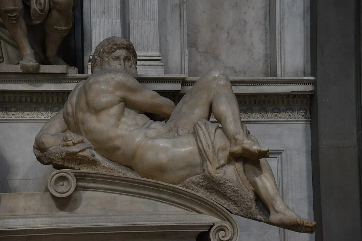 Работы микеланджело фото File:Day (Michelangelo), The Sagrestia Nuova at the Medici Chapel.jpg - Wikipedi