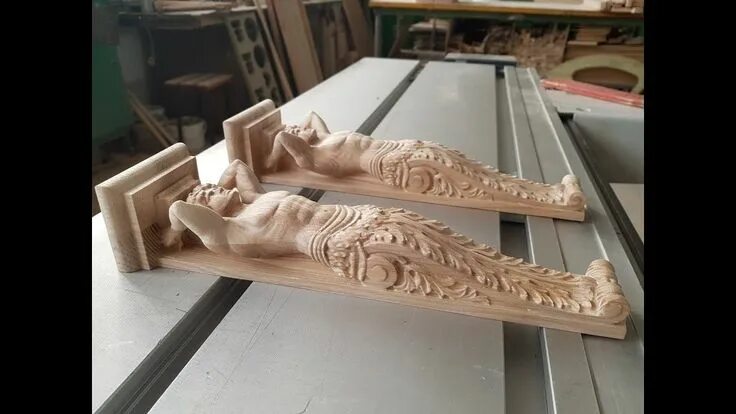 Работы на чпу станке по дереву фото Carved Atlants with CNC machine. Резные Атланты на ЧПУ Wooden corbels, Corbels, 