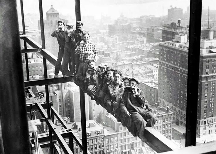 Работы на высоте фото Легендарный фотограф Чарльз Клайд Эббетс Nyc construction, Vintage new york, Old