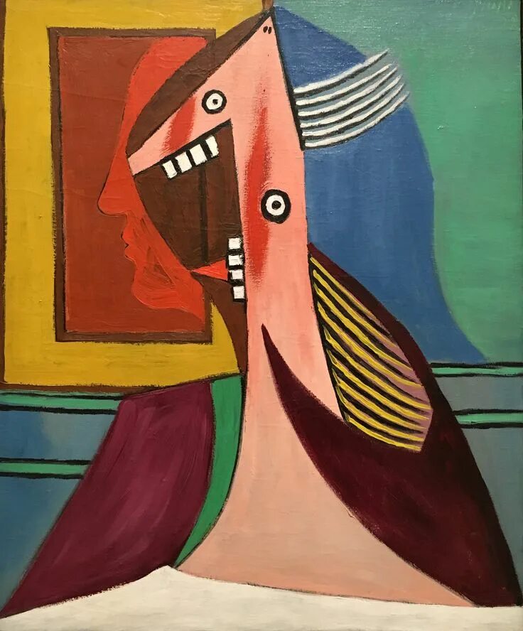 Работы пикассо фото Pablo Picasso - Buste de femme avec autoportrait (1929) Pablo picasso art, Picas