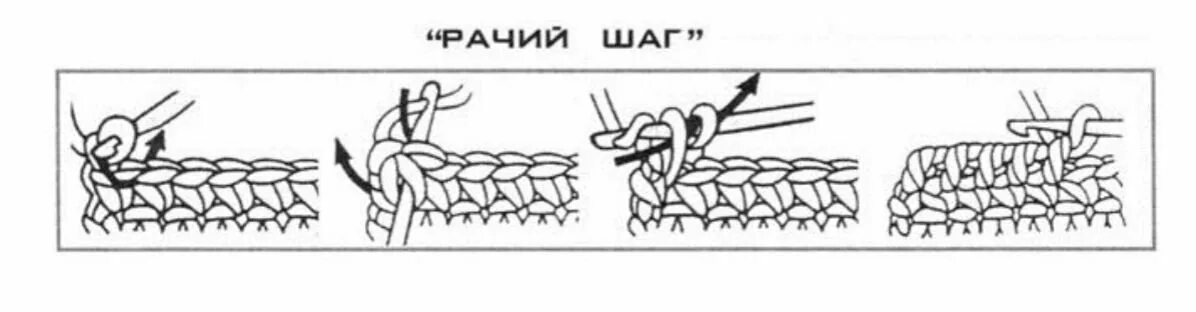 Рачий шаг крючком схема для начинающих Описание рачьего шага крючком: найдено 90 изображений