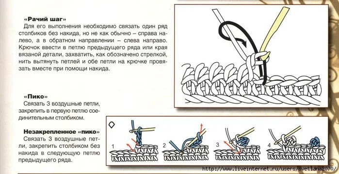 Рачий шаг крючком схема для начинающих Платье.. Обсуждение на LiveInternet - Российский Сервис Онлайн-Дневников