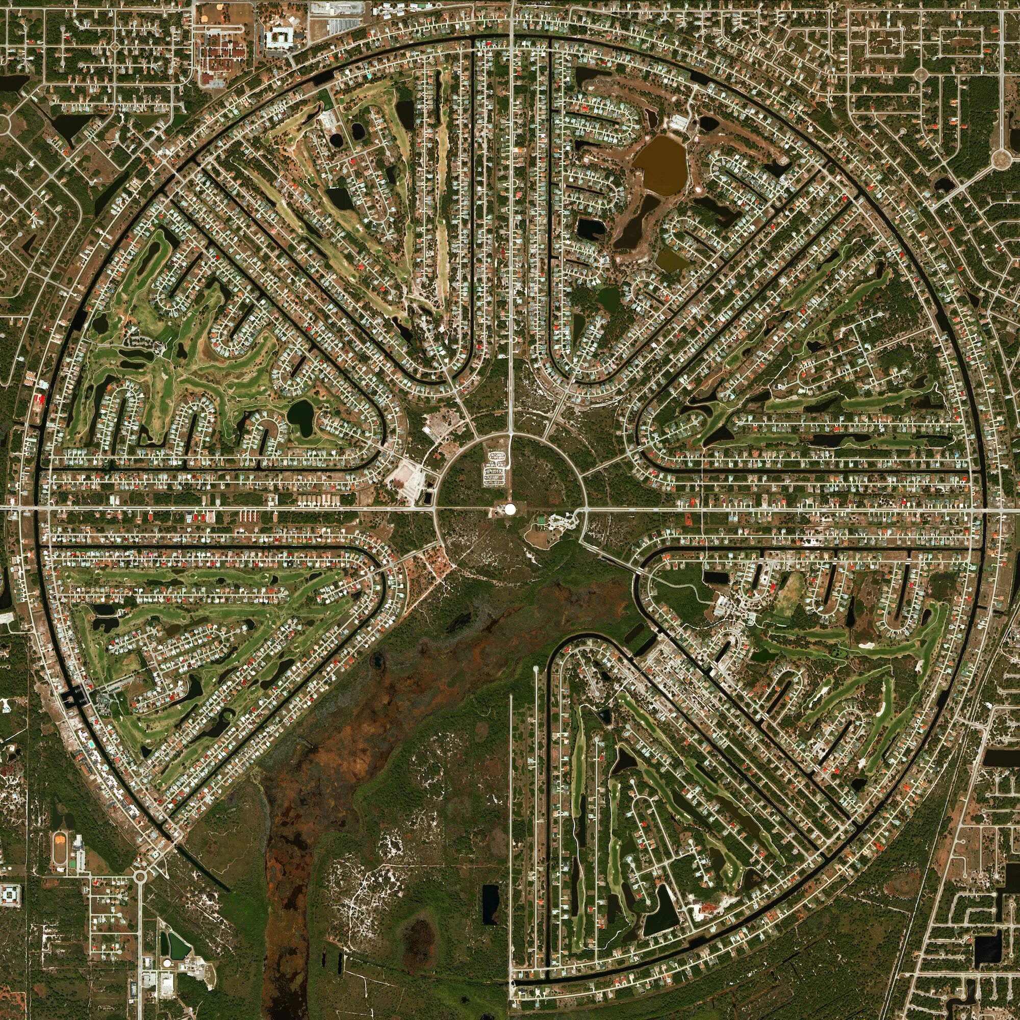 Радиальная планировка города примеры Gallery of Radial City Plan: Nine Examples Around the World Seen From Above - 1