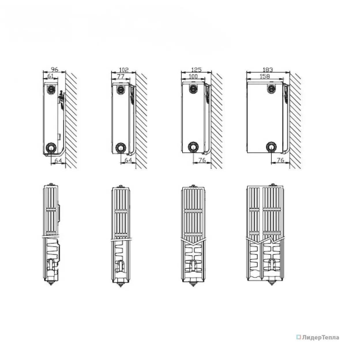 Радиатор electrolux панельный подключение Стальной панельный радиатор Stelrad Compact 21 400х1200 с боковым подключением к