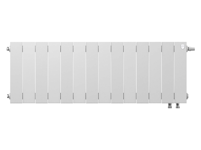 Радиатор royalthermo pianoforte нижнее подключение Royal Thermo Piano Forte Bianco Traffico VDR 300/14 секции БиМеталлический радиа