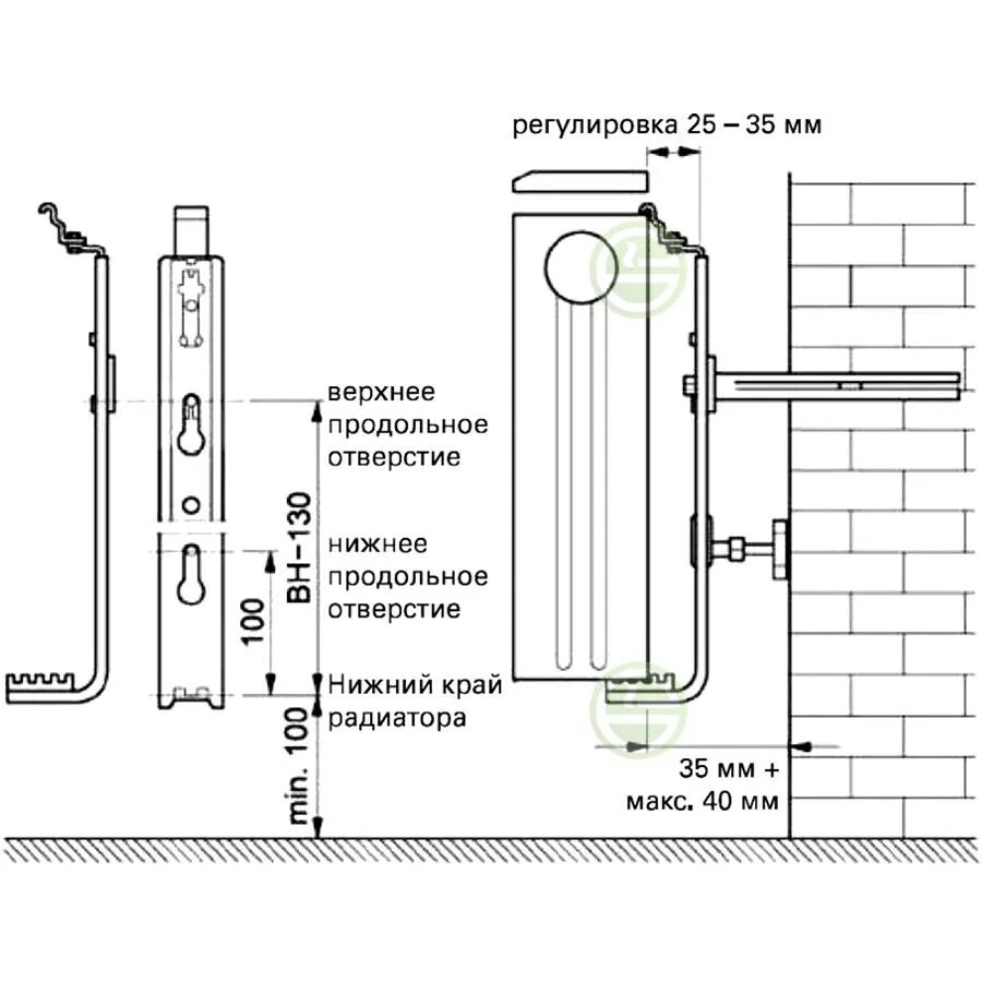 Радиаторы viessmann подключение Анкерный комплект для радиаторов Viessmann Vitoset 7527880 - купить радиаторы от