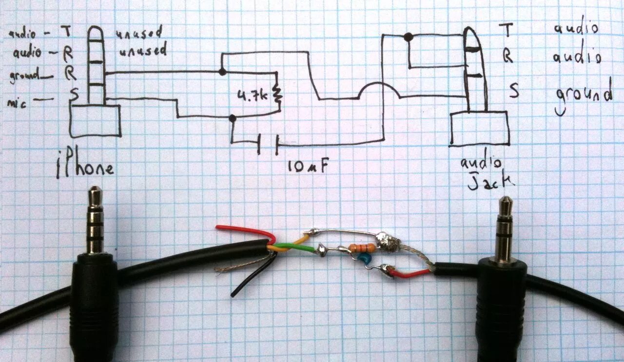 Радио без подключения наушников How to Roll Your Own iPhone Data Recording Cable - Backyard Brains