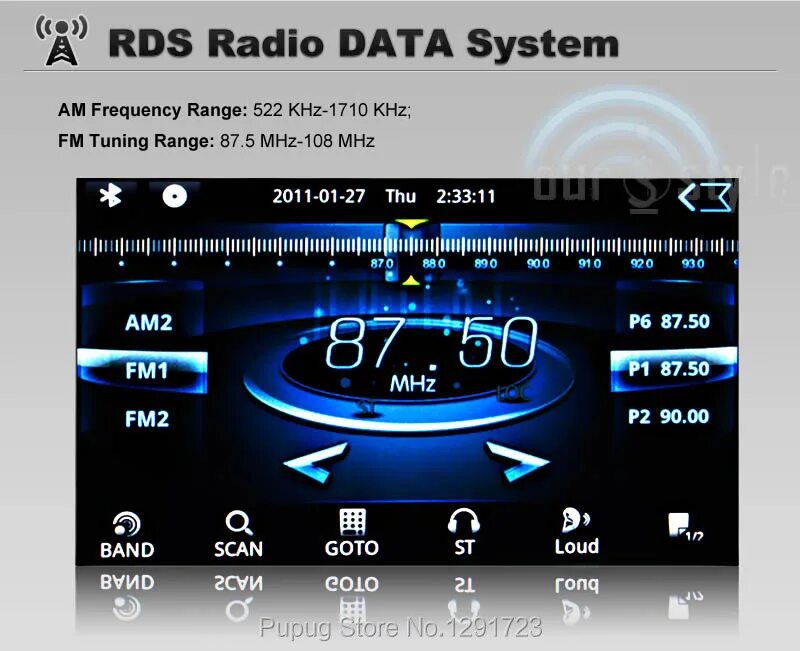 Радио fm без подключения интернета Купить 7-дюймовый универсальный 2 din android 4.2 видео плеер не dvd gps + wifi 