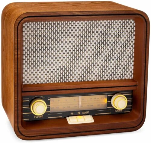 Радио ретро фото ClearClick Classic Vintage Retro Style AM FM Radio with Bluetooth & Aux-in eBay