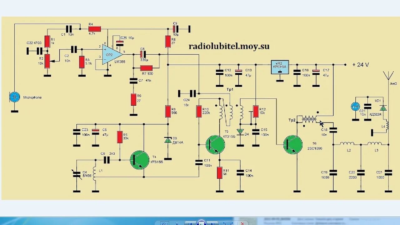 Радио схема передатчика Транзисторный передатчик 3 Мгц - YouTube