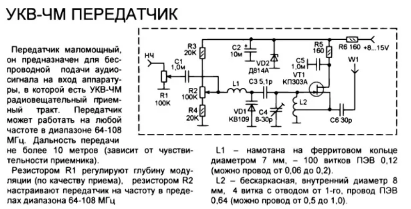 Радио схема передатчика Передатчик 433МГц на одном транзисторе. Радиус действия более километра. ЭЛЕКТРИ