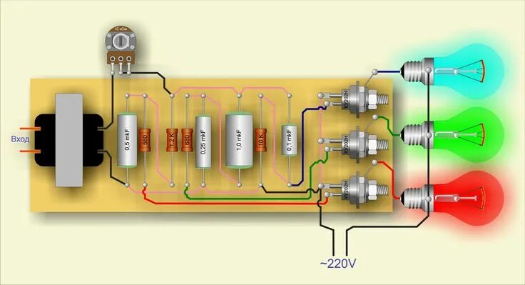 Радио схемы самоделок для дома своими руками Электронная схема, Светодиод, Электрика