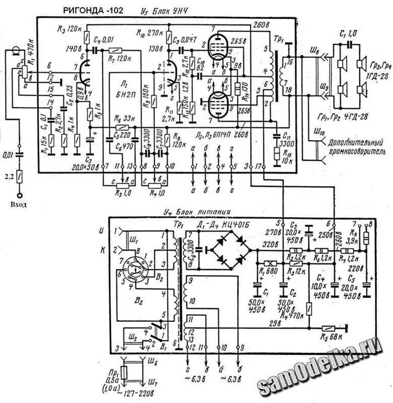Радиола ригонда схема принципиальная электрическая Ответы Mail.ru: Как сделать усилитель из радиолы Ригонда 102?
