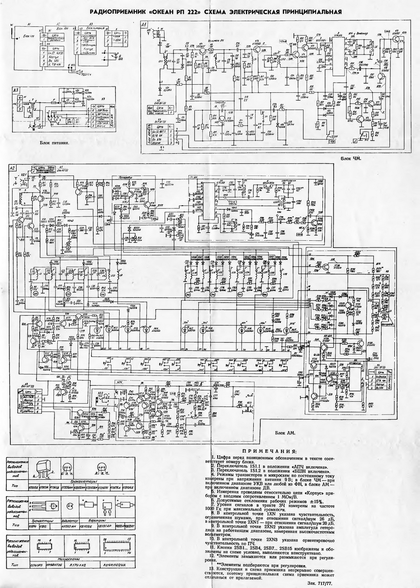 Радиоприемник океан схема электрическая принципиальная Форум РадиоКот * Просмотр темы - Переделка Океан 222 с УКВ на FM
