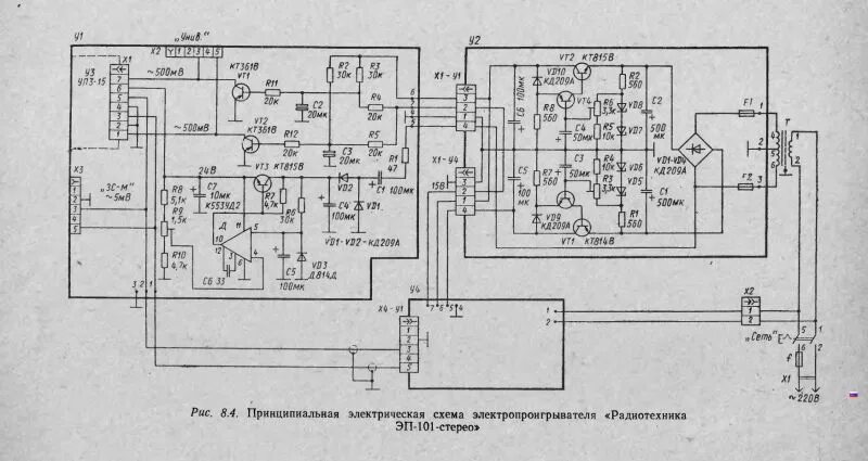 Радиотехника 001 схема электрическая принципиальная Радиотехника ЭП 101 - Сообщество "Клуб Почитателей Кассетных Магнитофонов" на DR