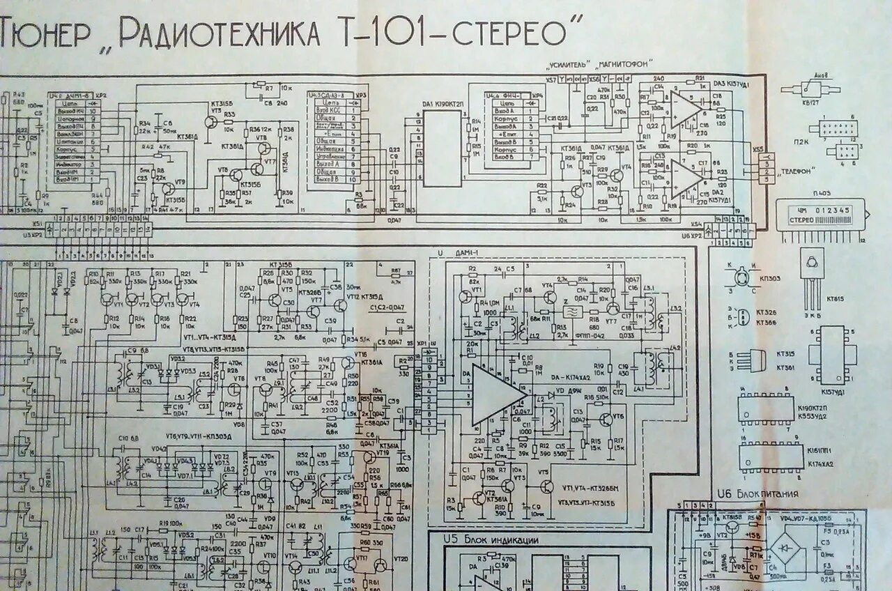 Радиотехника 101 схема электрическая принципиальная ремонт и перенастройка Радиотехника Т-101