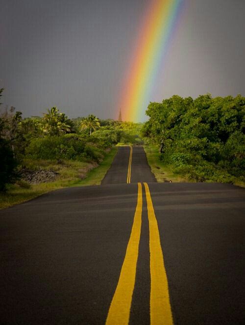 Радуга дорога фото #Iamchoosinglove Under the rainbow, Rainbow sky, Rainbow