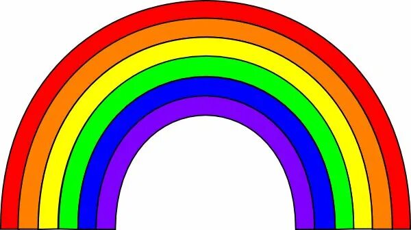 Радуга фото для детей по цветам Rainbow Clip Art Clip art, Rainbow, Rainbow clipart