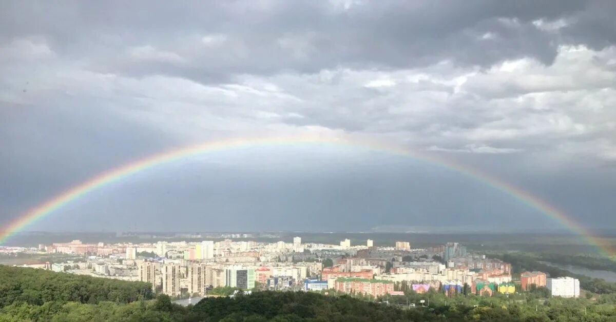 Радуга фото хабаровск Город контрастов. Днём радуга, утром туман Пикабу