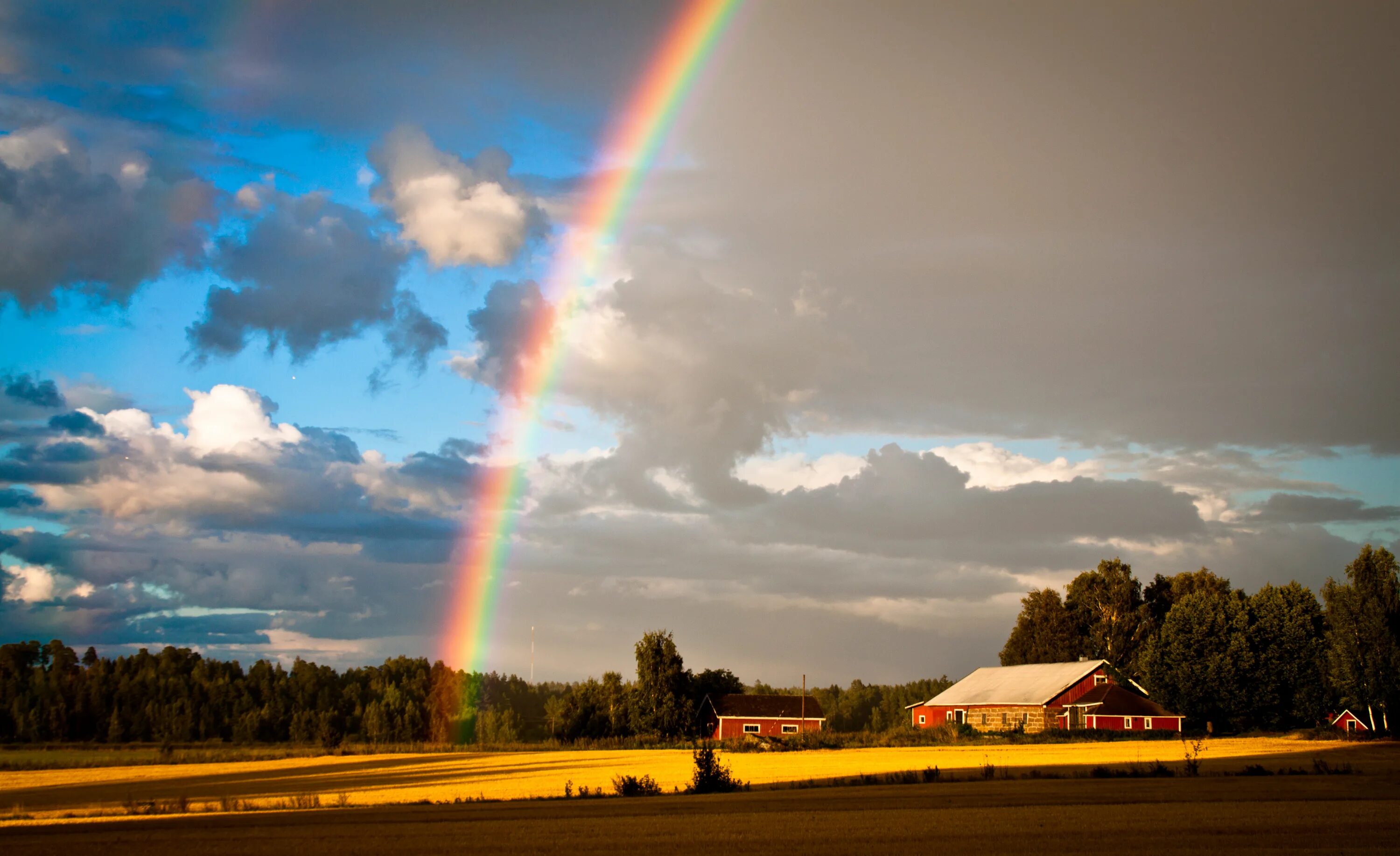 Радуга фото красивые в небе Wallpaper : rainbow, sky, cloud, meteorological phenomenon, atmosphere of earth,