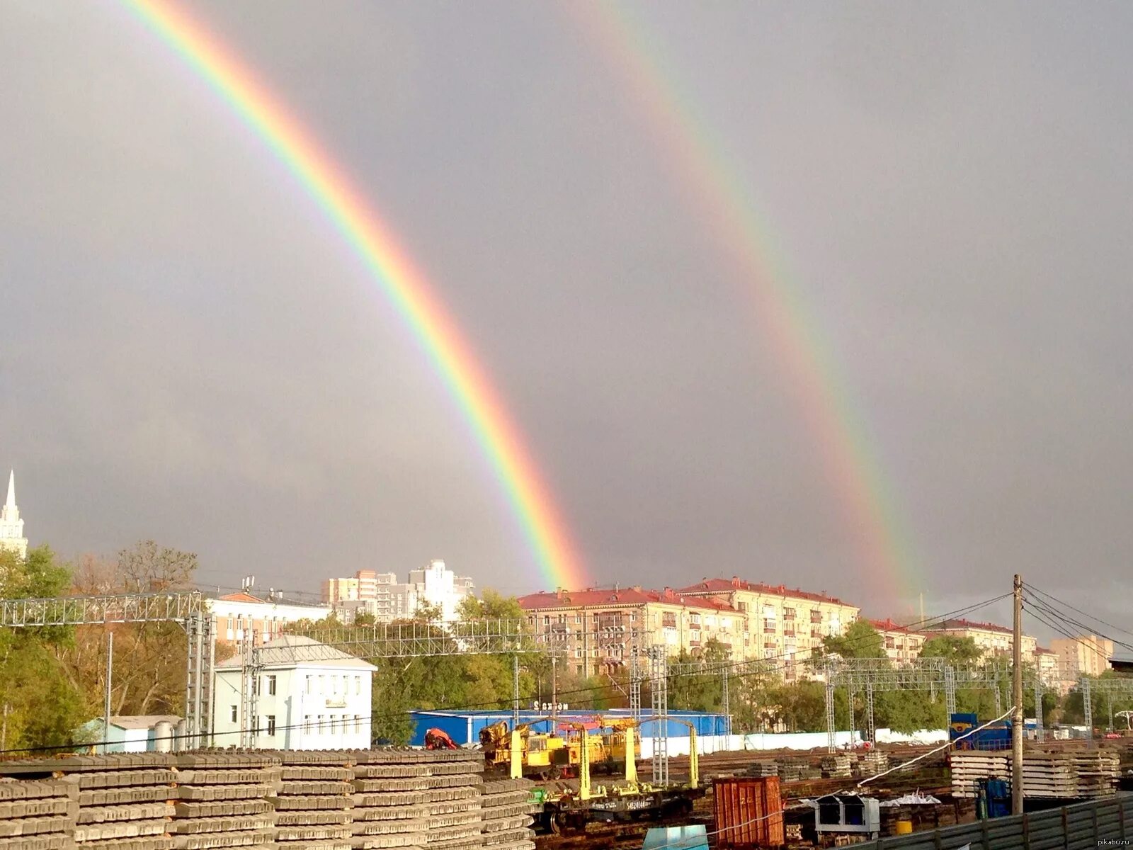 Радуга фото липецк Две радуги Пикабу