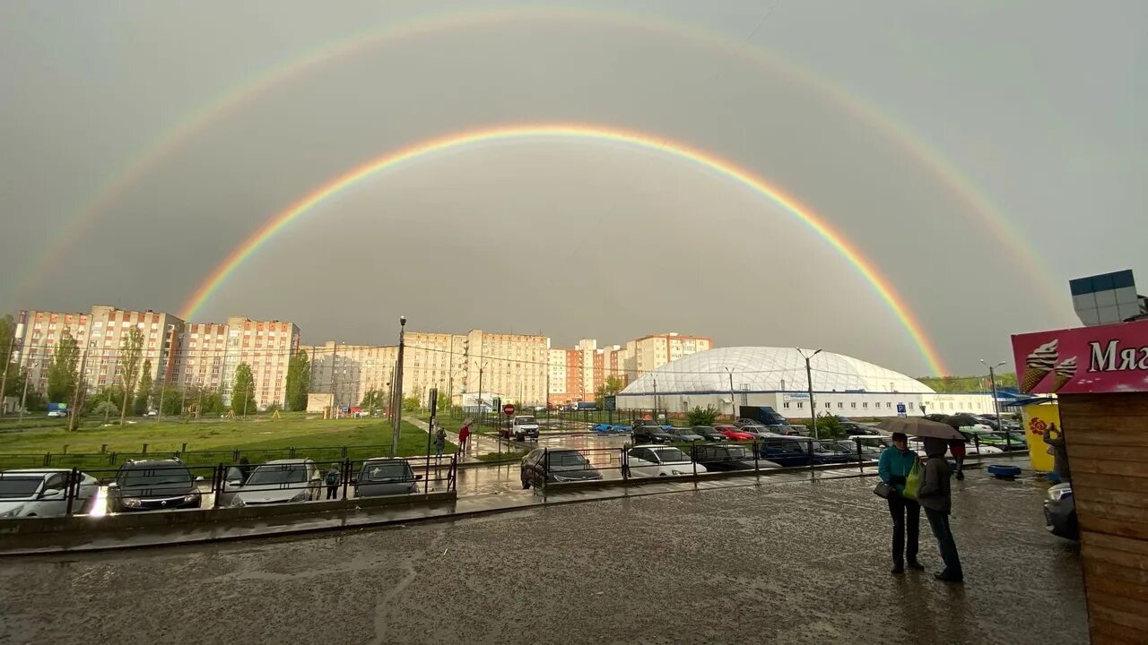 Радуга фото пенза Вечерняя радуга в Пензе стала главной героиней соцсетей