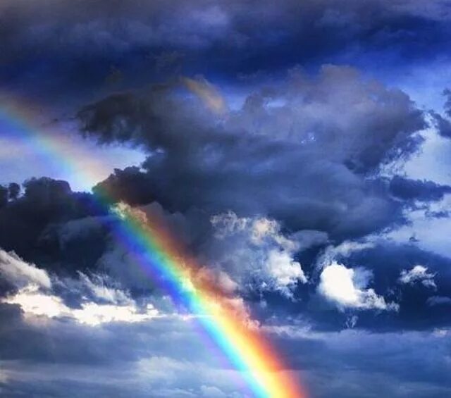 Радуга мира фото When a rainbow appears it does not mean that the storm never happened or that we