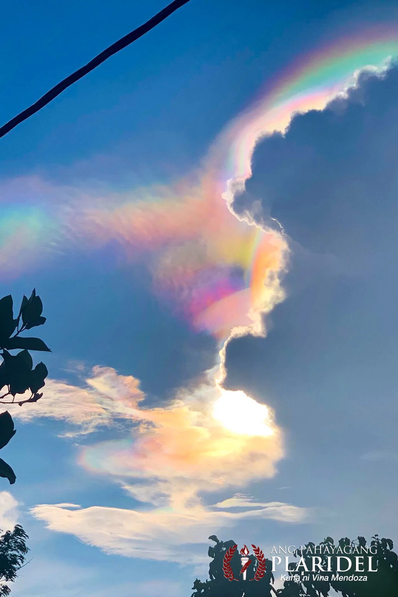 Радуга с облаками фото Rainbow Clouds Appeared Right After the Eclipse