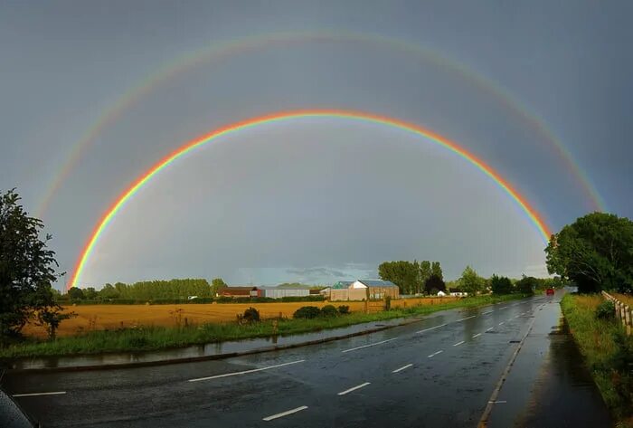 Радуга в домашних условиях фото Full Double Rainbow - Northern Ireland - 9GAG