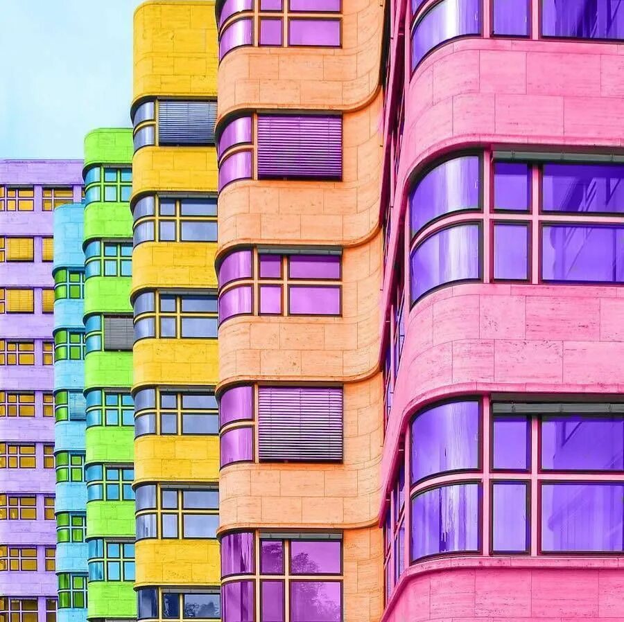 Радужная 12 фото Bewitching Pictures of Colorized Buildings Color splash art, Rainbow aesthetic, 