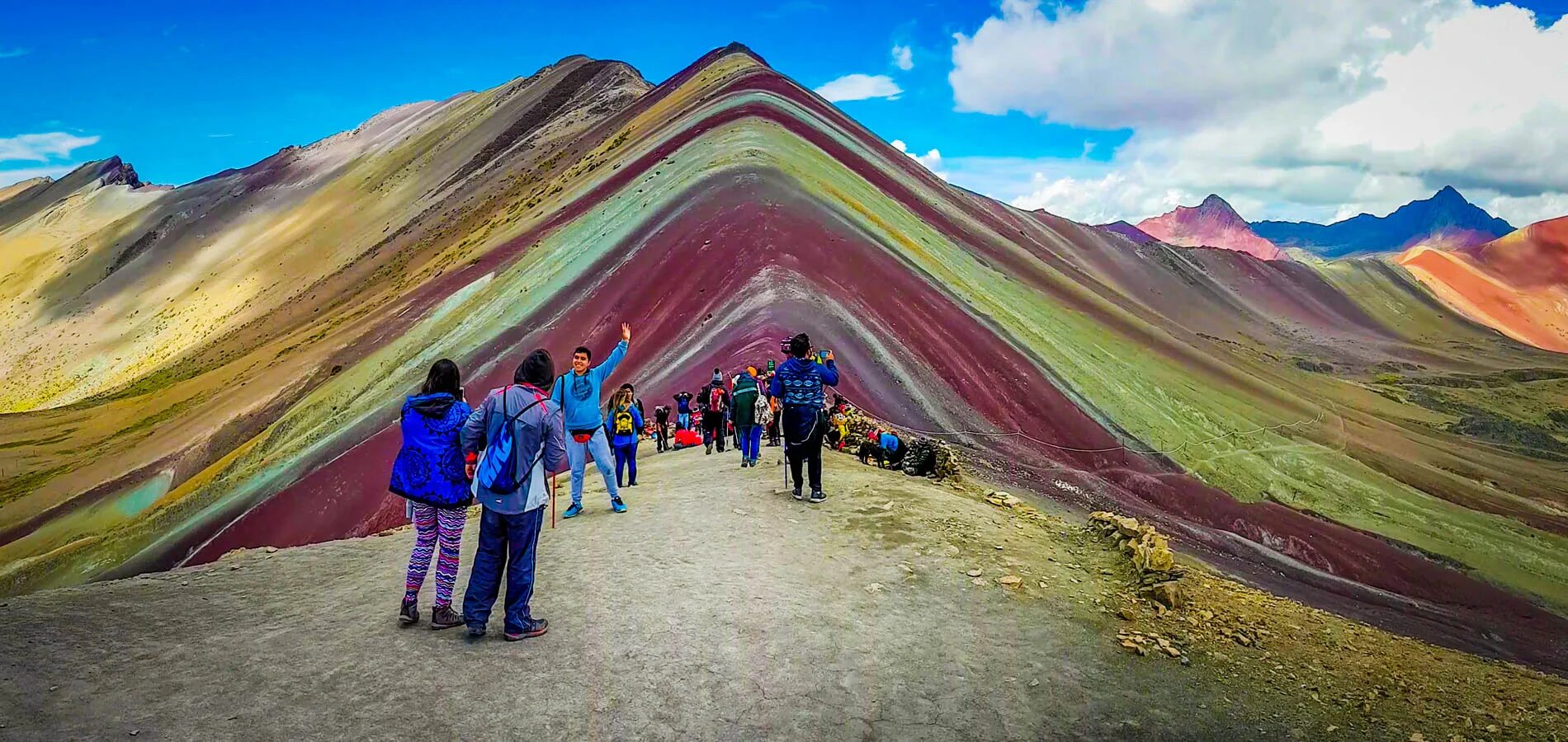 Радужная гора в перу фото Montaña Arco Iris Peru Rainbow Mountain Peru