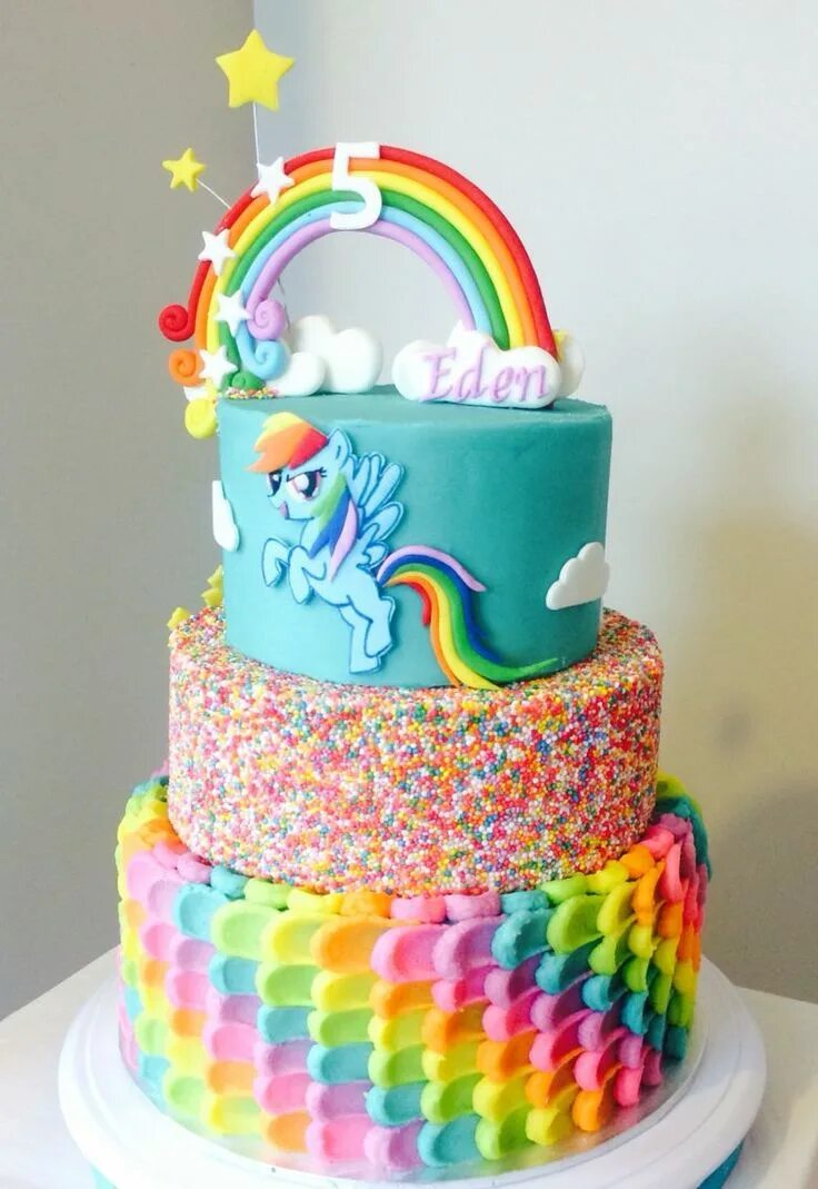 Радужное оформление торта 23+ Wonderful Picture of My Little Pony Birthday Cake Ideas - entitlementtrap.co