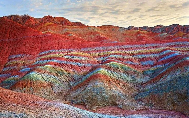 Радужные горы в китае фото The Painted Desert in Arizona Rainbow mountain, Zhangye, Rainbow mountains china