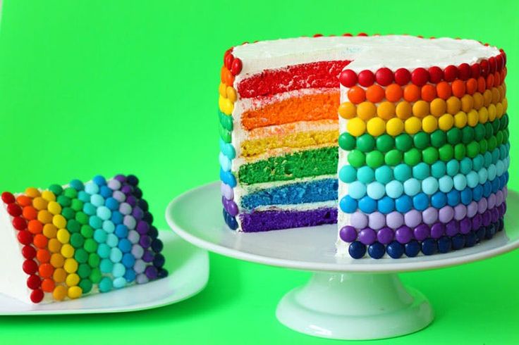 Радужный декор торта Rainbow Madness: Introducing The Double Rainbow Cake Recipe Rainbow cake recipe,